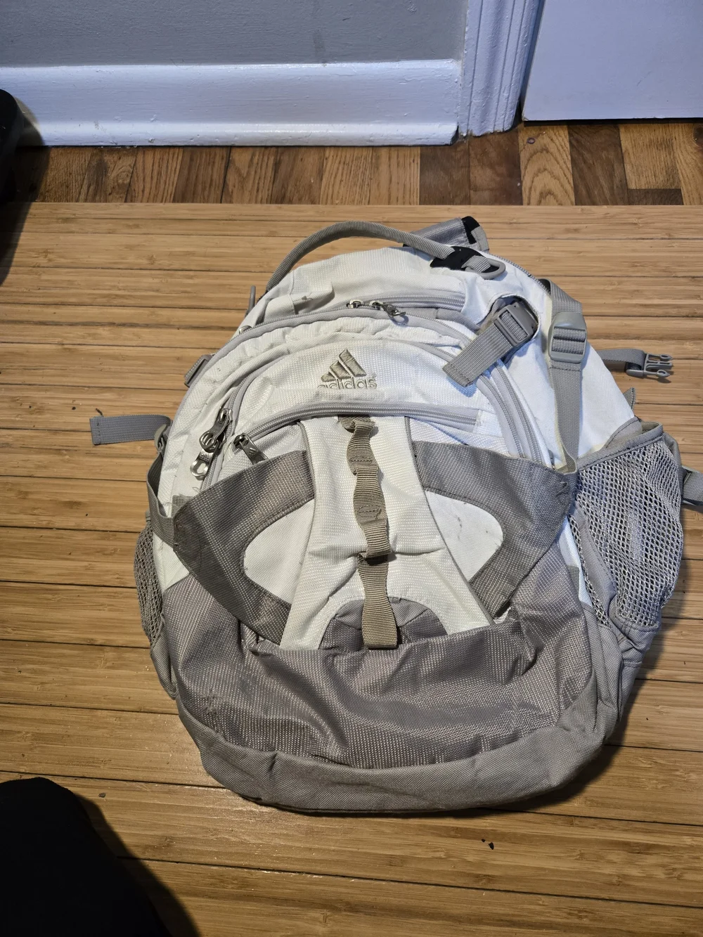 Adidas Men's White & Gray Backpack